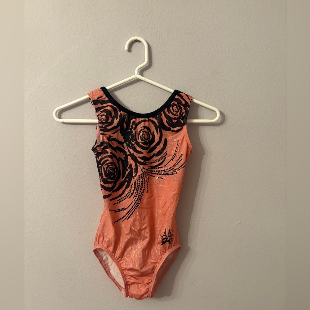 Stylish GK Elite Aly Raisman in Orange and Black
